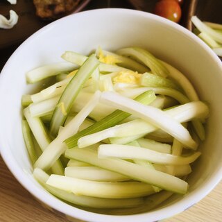 こども大好き！セロリの蜂蜜レモンマリネ